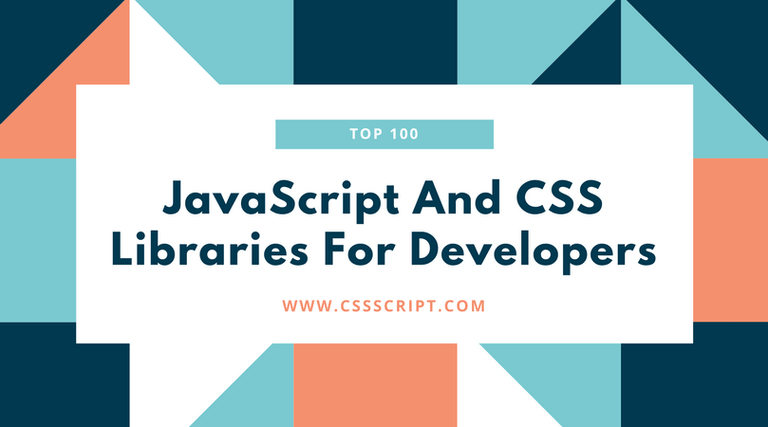 Top 100 JavaScript & CSS Libraries Of 2018